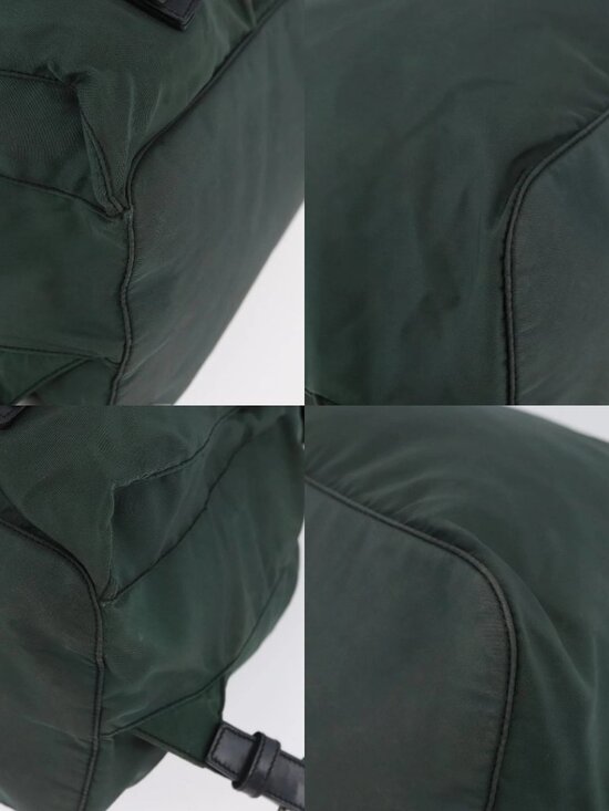 PRADA Backpack Nylon Green Silver Auth BSZ500 main image 10